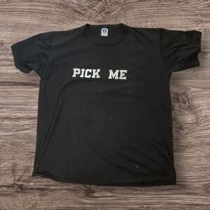 Russell Athletic Vintage Black Pick Me Graphic Shirt